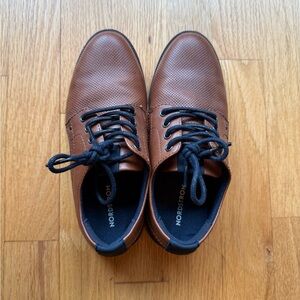 Nordstrom Boys Tan Perforated Oxfords